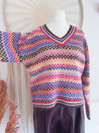 KUSCHELIGER STRICKPULLOVER IN BUNT - ONE SIZE -