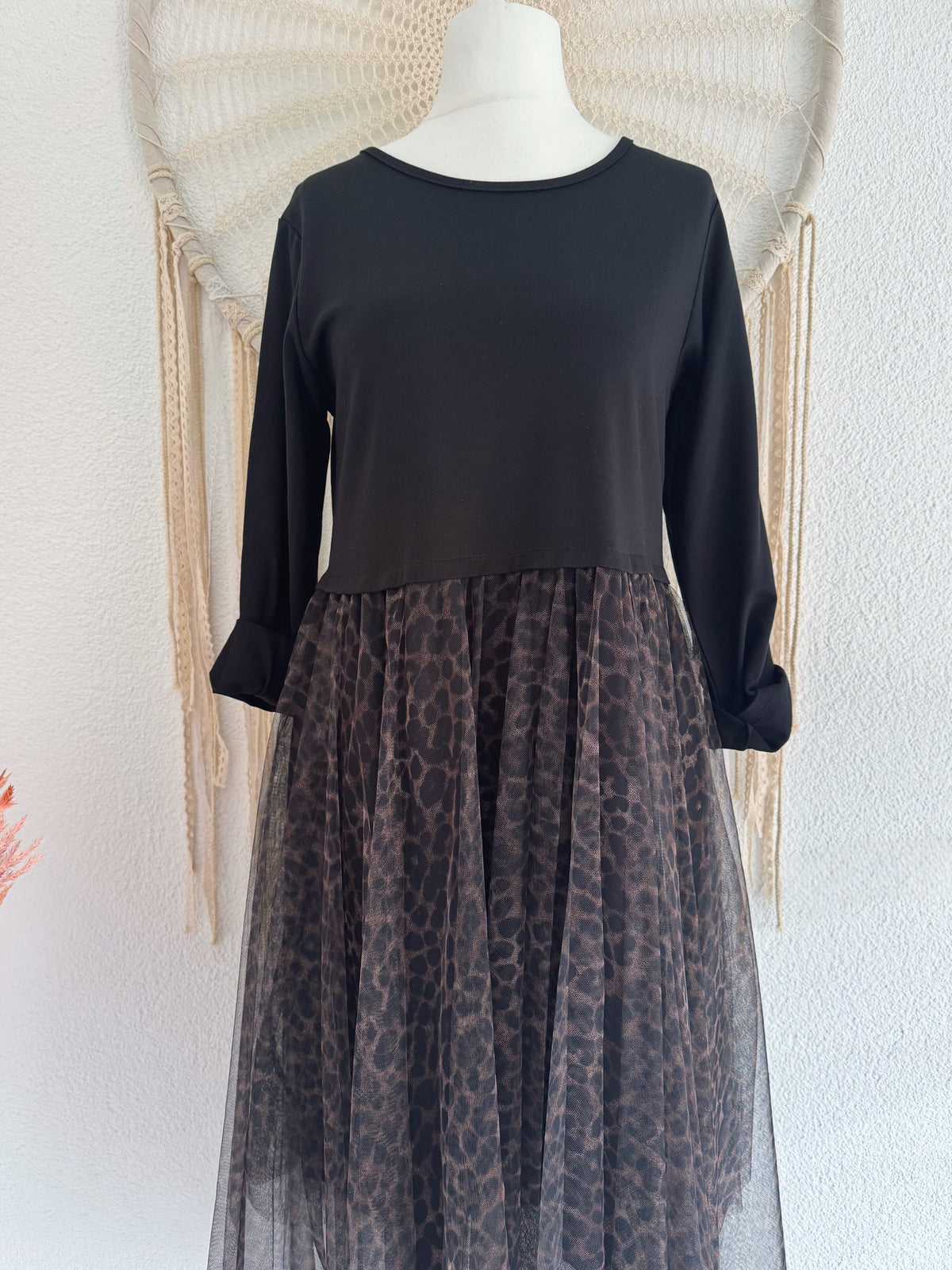 KLEID MIT LEOTÜLL - ONE SIZE -