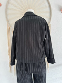 ZWEITEILER BLAZER UND HOSE - IN SCHWARZ - ONE SIZE