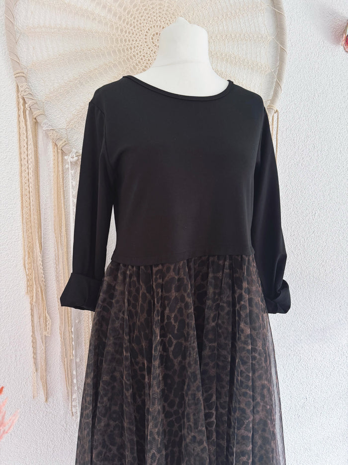 KLEID MIT LEOTÜLL - ONE SIZE -