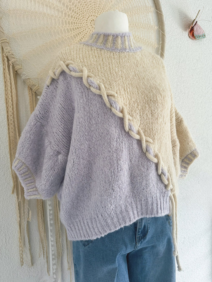 STRICKSHIRT - IN FLIEDER - ONE SIZE