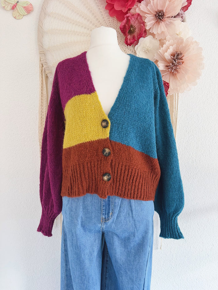 BUNTE STRICKJACKE- ONE SIZE -