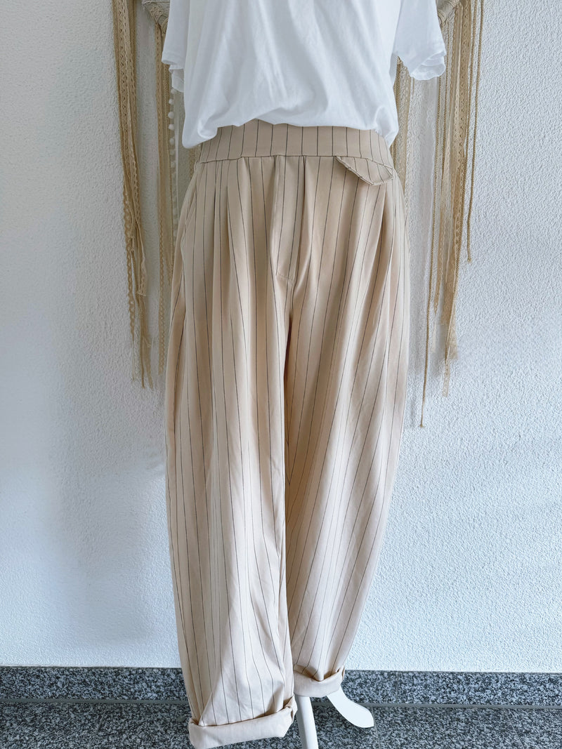 ZWEITEILER BLAZER & HOSE - IN BEIGE - ONE SIZE