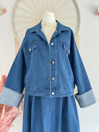 OVERSIZED JEANSJACKE - ONE SIZE -