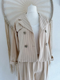 ZWEITEILER BLAZER & HOSE - IN BEIGE - ONE SIZE