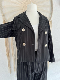 ZWEITEILER BLAZER UND HOSE - IN SCHWARZ - ONE SIZE