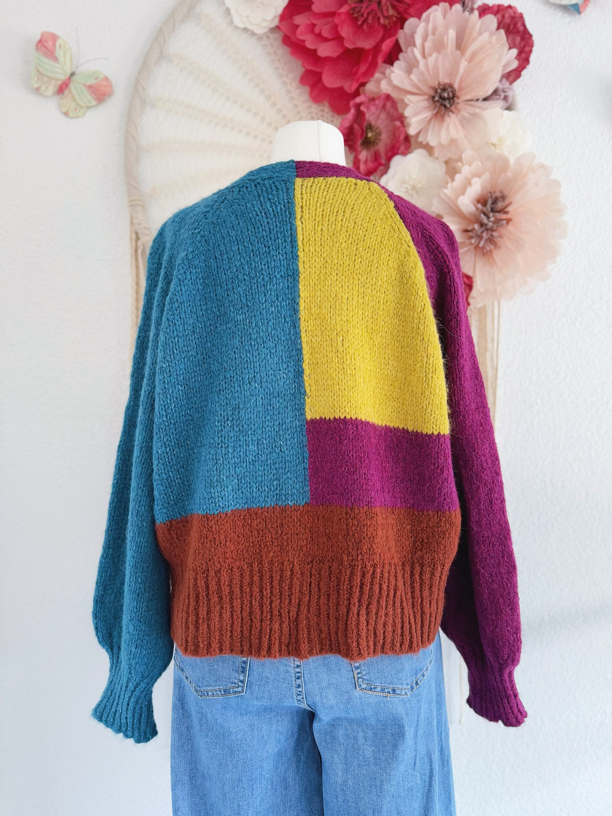 BUNTE STRICKJACKE- ONE SIZE -