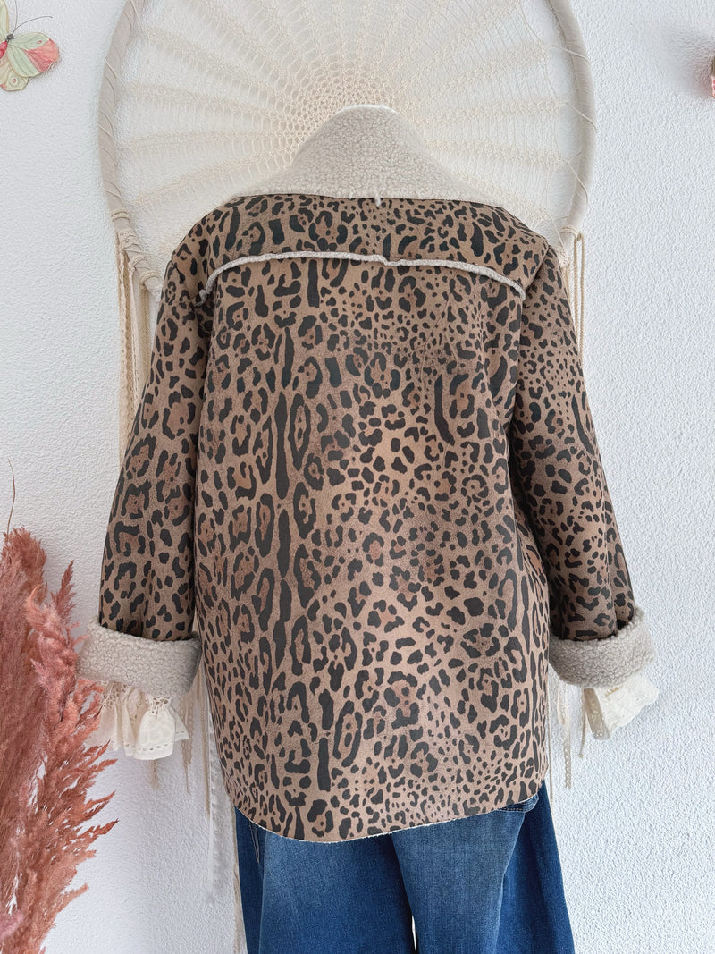 LEOJACKE MIT TEDDYFELL - ONE SIZE -