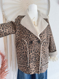 LEOJACKE MIT TEDDYFELL - ONE SIZE -