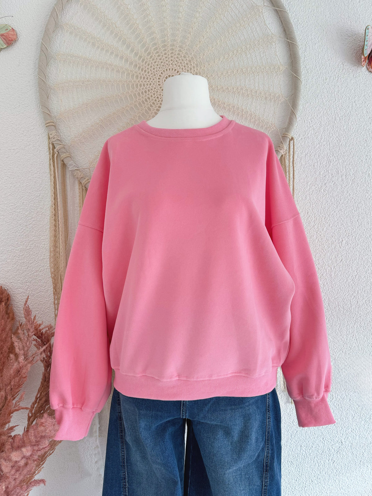 ROSA OVERSIZED SWEATER MIT AUFSCHRIFT - ONE SIZE -