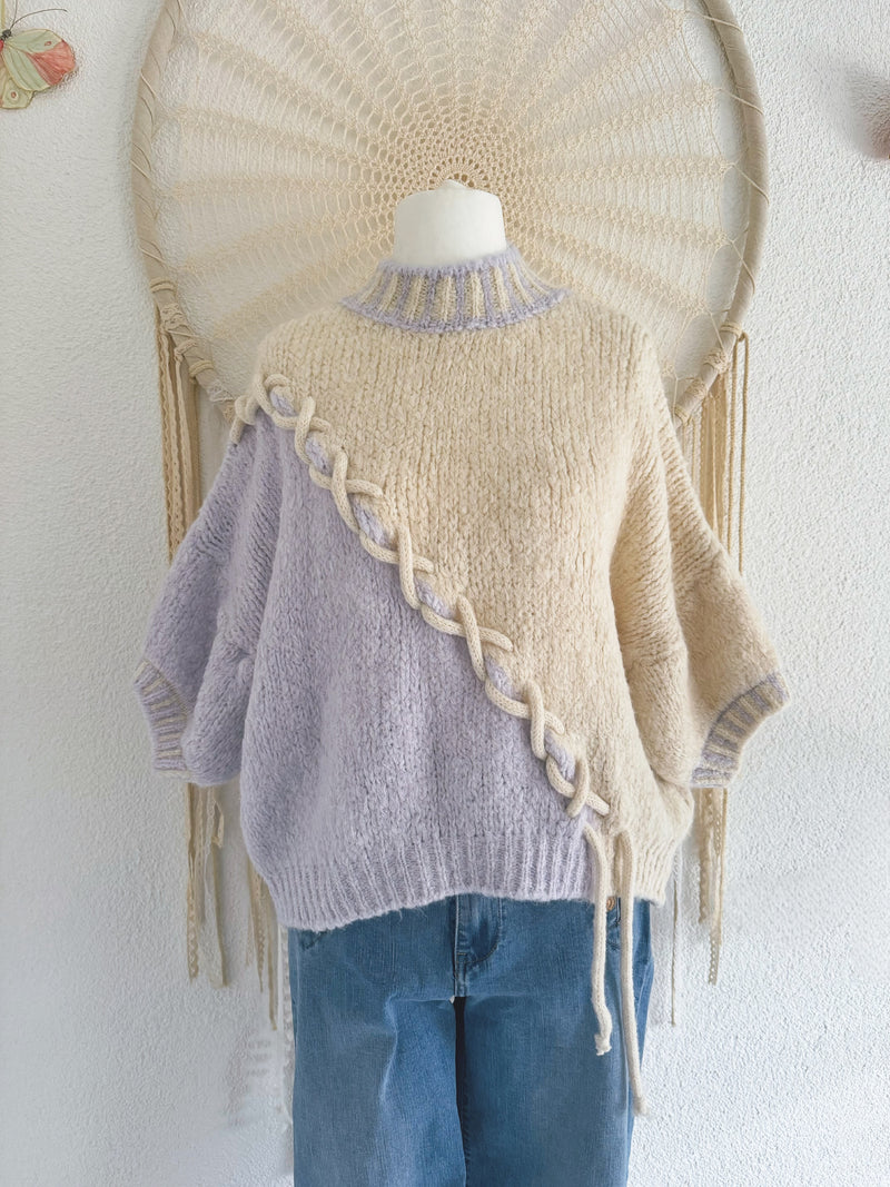 STRICKSHIRT - IN FLIEDER - ONE SIZE