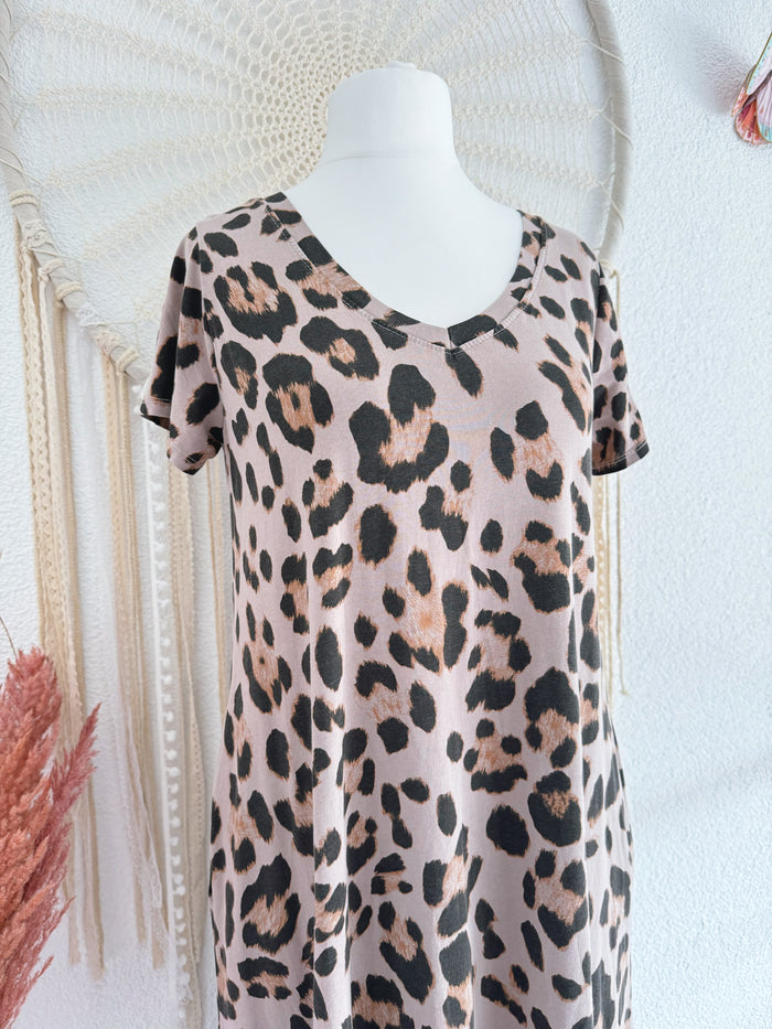 BASICKLEID MIT LEOPRINT - ONE SIZE -